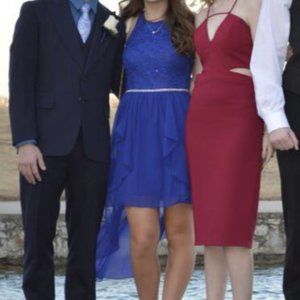 Blue High low dress